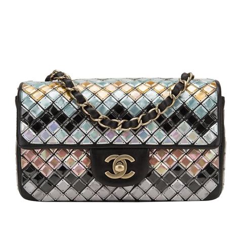 chanel mosaic embroided prezzo|Chanel Black Mosaic Embroidered Small Flap Bag NEW .